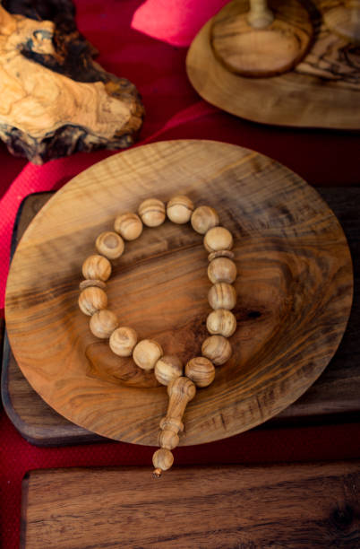 istock Praying beads made of wood 1070789442