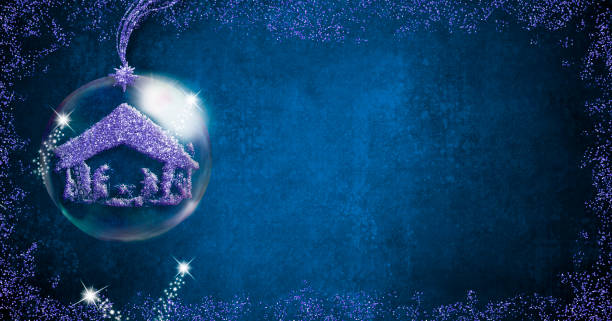 istock Background for writing Christmas cards, Nativity Scene. 1070796266