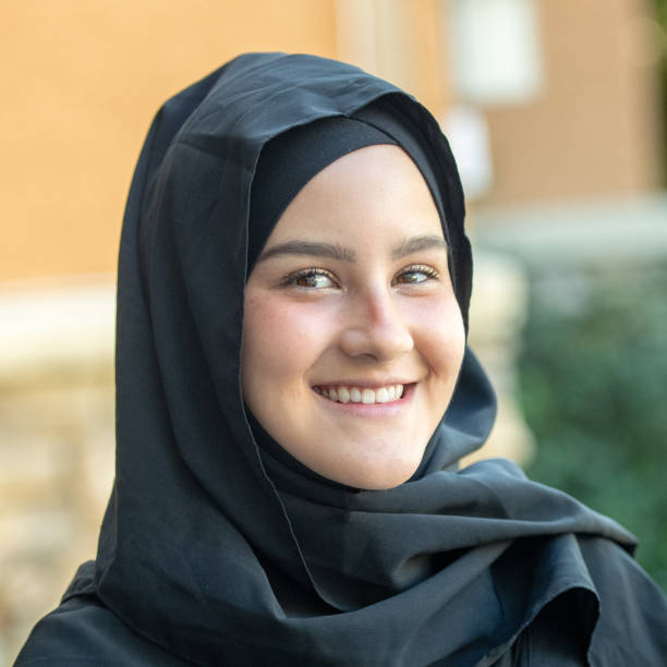 istock Smiling young muslim woman looking at the camera 1070813822