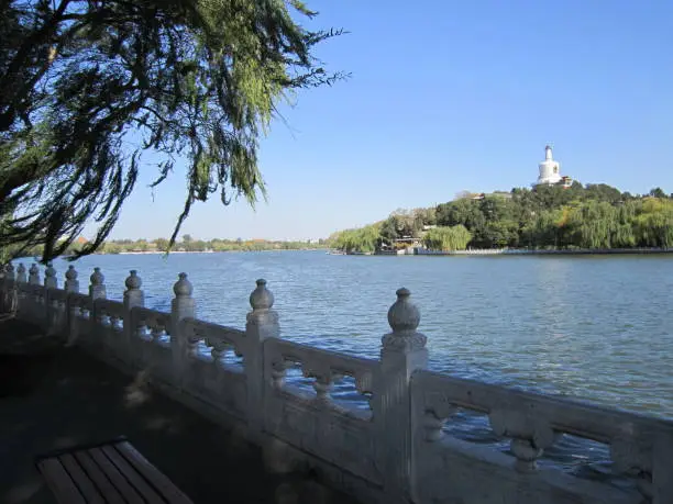 beihai park  in beijing of china.