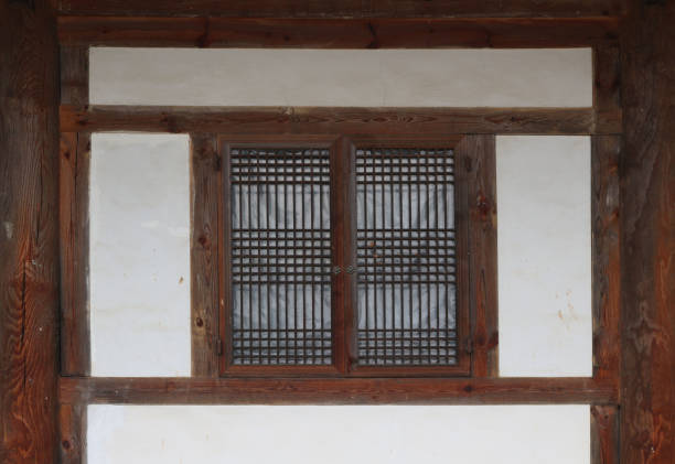 istock the window of Korean traditional architecture 1070825120