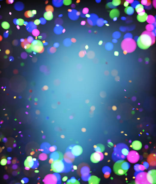 istock Abstract colorful blurred lights for festive background design 1070832028