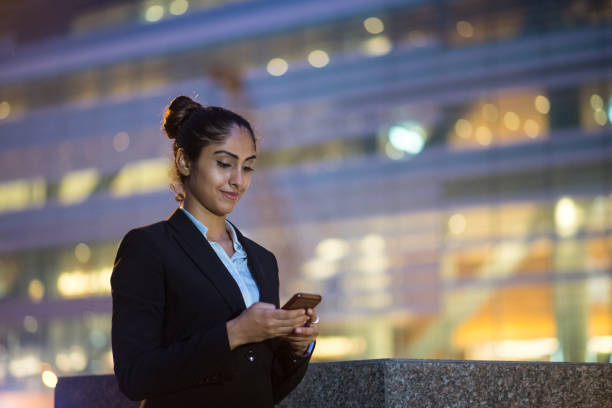 istock Business woman working overtime 1070832532