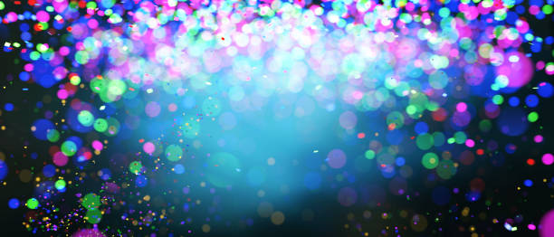 istock Abstract colorful blurred lights for festive background design 1070832624