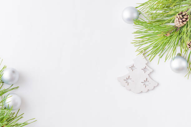 istock Holiday background with christmas branches 1070834224