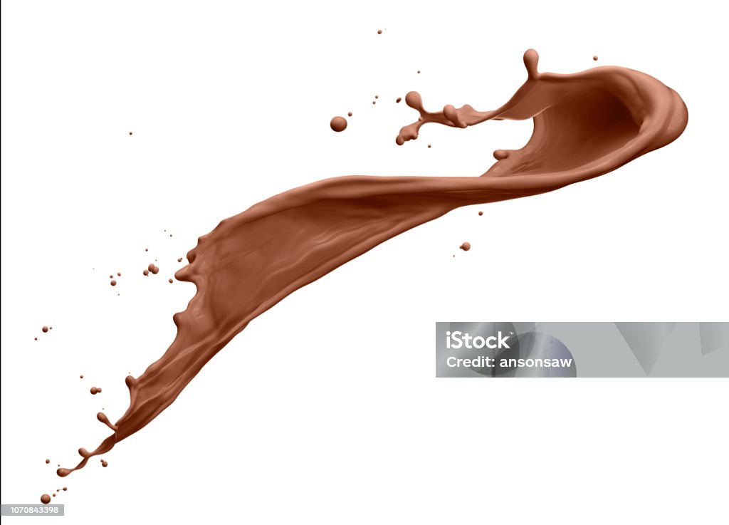 spruzzo di cioccolato - Foto stock royalty-free di Cioccolato