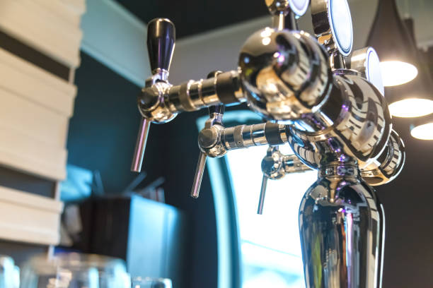 istock Foam defogger for bottling beer in the bar 1070846102