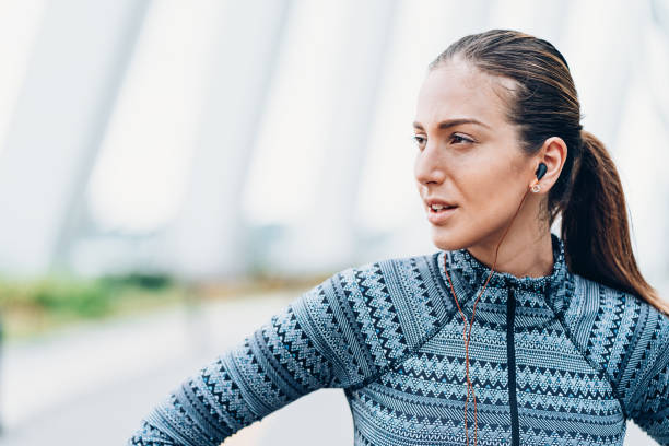 istock Sweaty sportswoman 1070849188