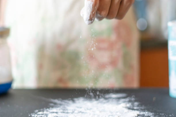 istock white flour in cook hands white making a bakery food f 1070855370