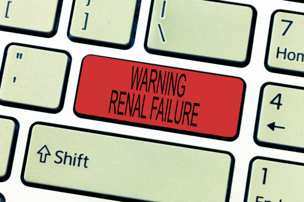 istock Word writing text Warning Renal Failure. Business concept for stop Filtering Excess Waste Acute Kidney malfunction 1070855740