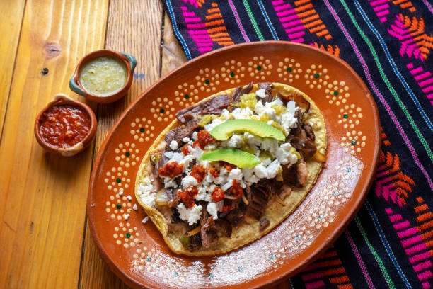 istock Mexican huarache of cecina beef 1070874706