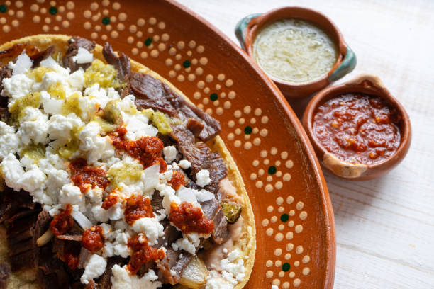 istock Mexican huarache of cecina beef 1070877356