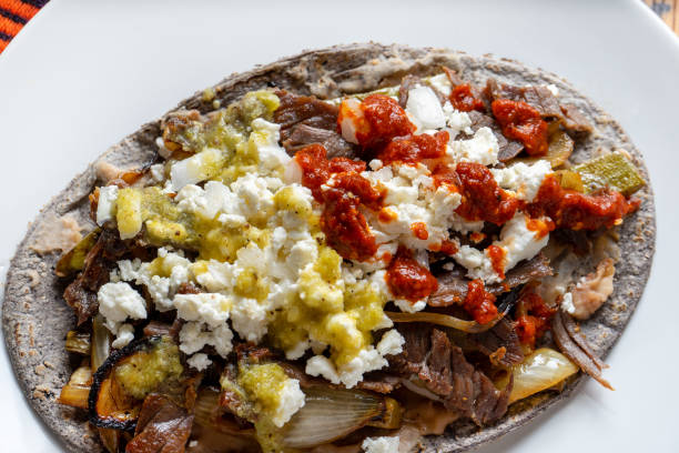 istock Mexican huarache of cecina beef 1070879072
