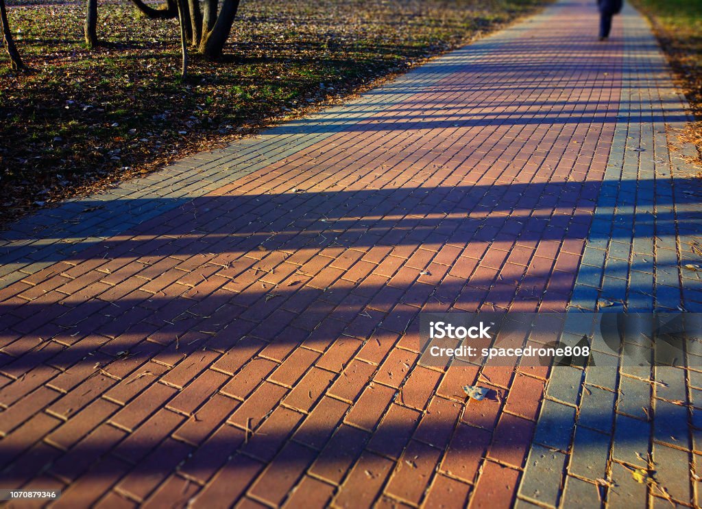 Path Background Diagonal Dramatic Diagonal Light Rays On Park Path Landscape Background Stock ...