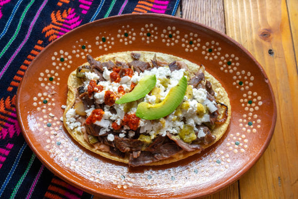 istock Mexican huarache of cecina beef 1070880606