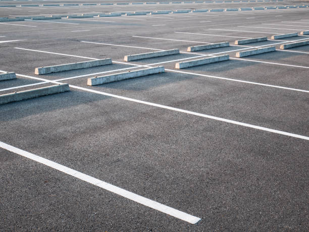 istock Empty outdoor car parking lot 1070882918