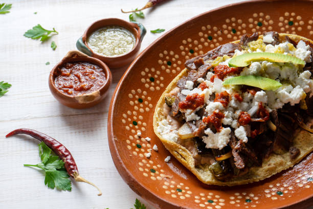 istock Mexican huarache of cecina beef 1070883402