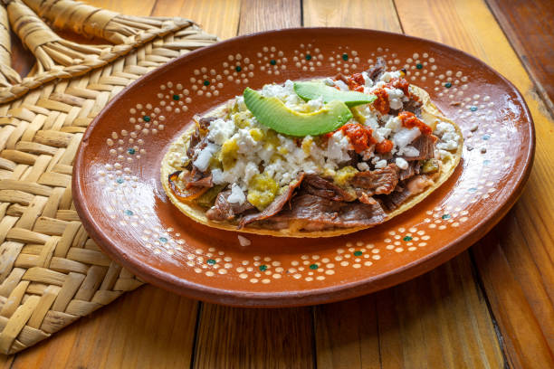 istock Mexican huarache of cecina beef 1070884870