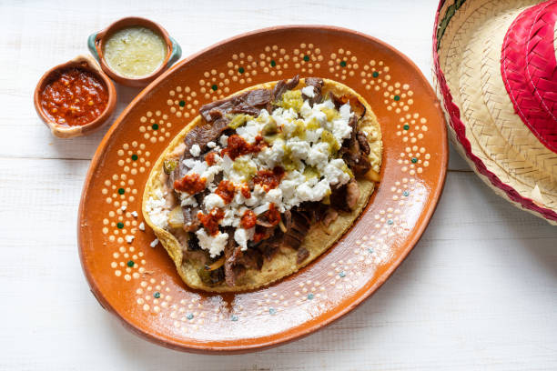 istock Mexican huarache of cecina beef 1070885728
