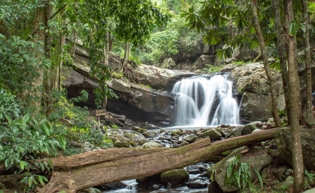istock Waterfall flowing from the mountains at Phu SOI DAO waterfall in Loei ,Thailand. 1070895652
