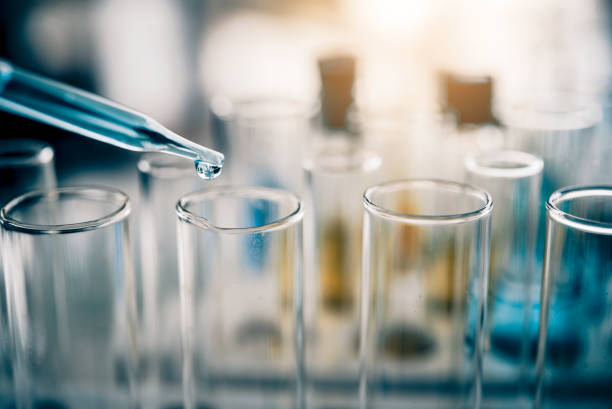 istock Laboratory glassware for chemical research and development 1070898972