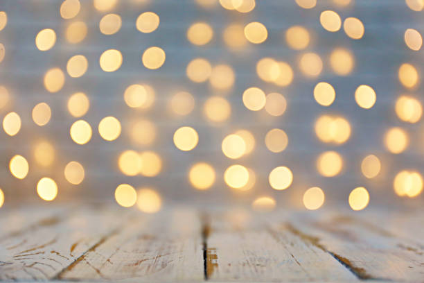 istock Blurry christmas lights with bokeh effect. 1070914790