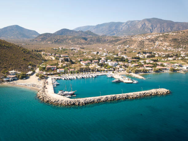istock Palamutbuku Harbor Aerial View 1070926668