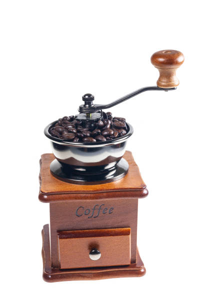 istock Vintage coffee grinder on a white background. 1070927166