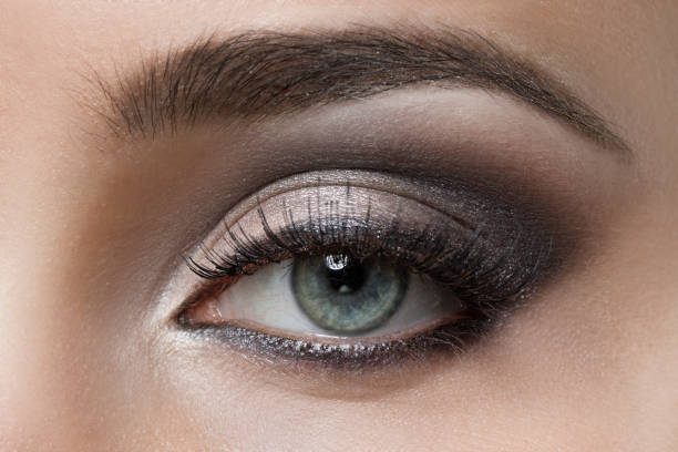 istock Close up of eye and makeup 1070928744