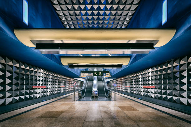 Munich underground series 2 stock photo