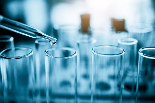 istock Lab glassware in chemical laboratory for research and development 1070932384