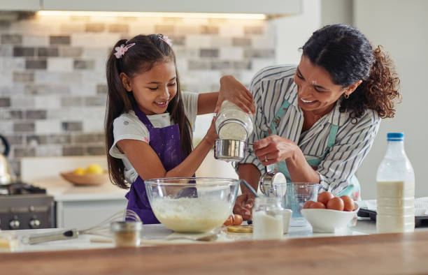 istock Now it's time to add the flour 1070932488