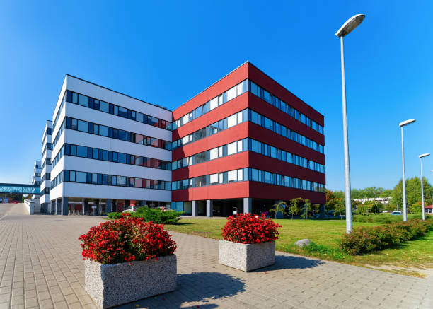 istock Modern corporate business office building skyscrapers 1070935368