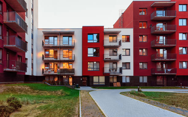 istock Modern residential apartment house complex and outdoor facility 1070936596
