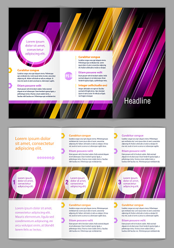 Leaflet Design Example Stock Illustration - Download Image Now ...