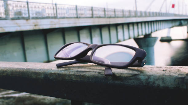 istock Brown Glasses railings of the bridge 1070940688