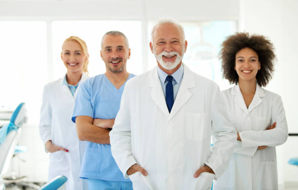 istock Group of doctors looking at the camera. 1070940818