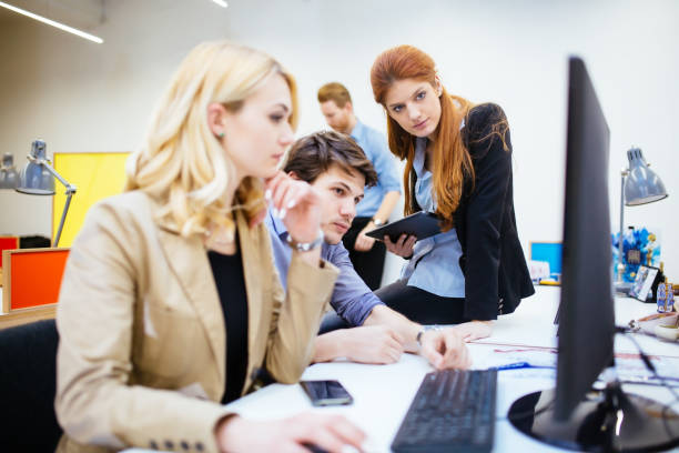 istock Business people collaborating in office 1070943972