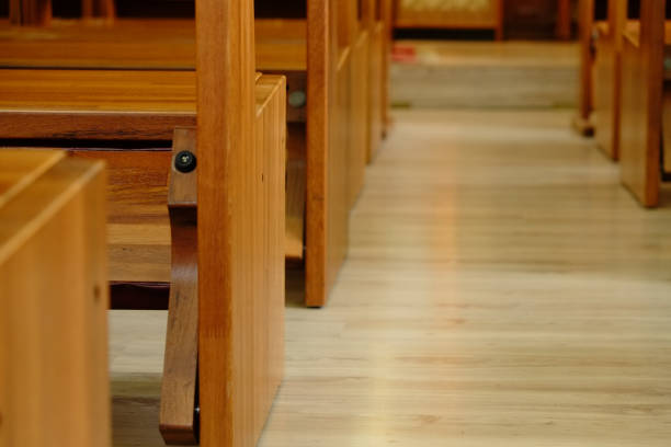 istock Wood chairs in retro interiors. 1070946948