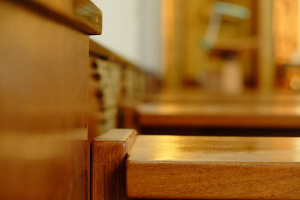 istock Wood chairs in retro interiors. 1070947024