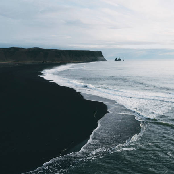 istock Black sand beach in Iceland 1070951470