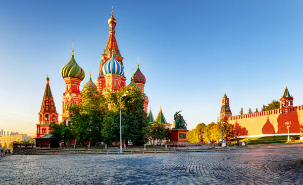 istock Moscow, St. Basil's Cathedral in Red square, Russia 1070960378