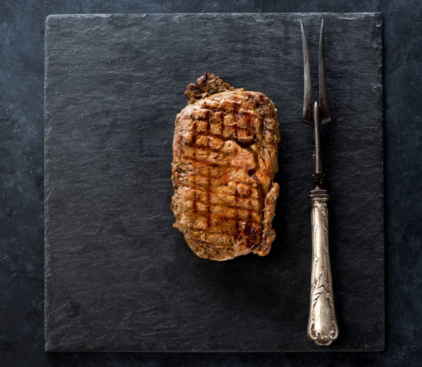 istock Steak Ribeye and a vintage fork 1070961330