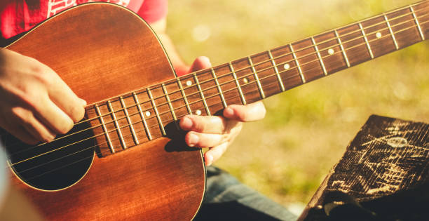 istock Playing Brown Acoustic Guitar 1070984880