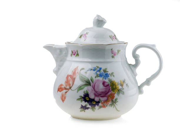 istock Porcelain teapot isolated on white background 1070994004