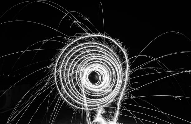 istock Long Exposure Shot Of Firework During Diwali 1071002094