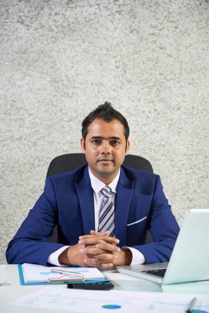 istock Businessman sitting at office 1071002830