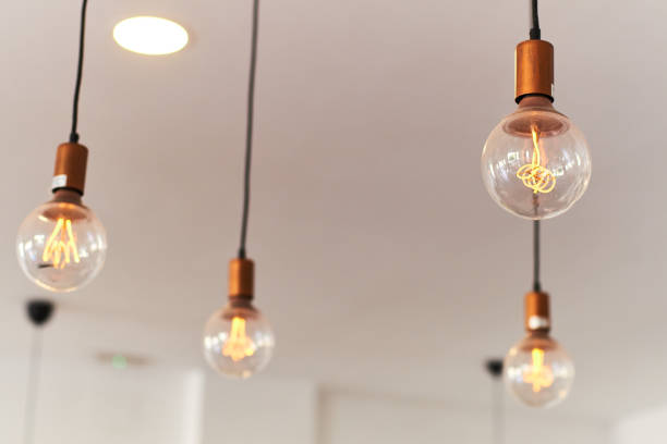 istock Vintage lamps hanging from the ceiling 1071014362