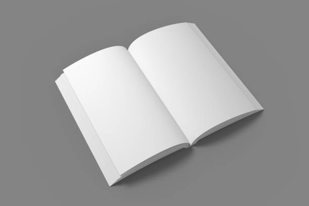 istock Opened 3D illustration of book mock up. 1071025870