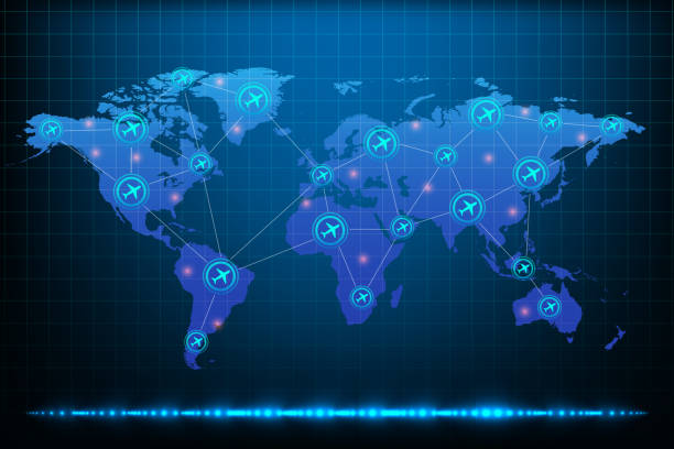 Air traffic Air traffic air traffic control operator stock illustrations